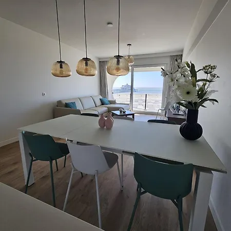 아파트 Isola Bella - Luxe Op De Zeedijk Met Panoramisch Uitzicht 블랑켄베르크